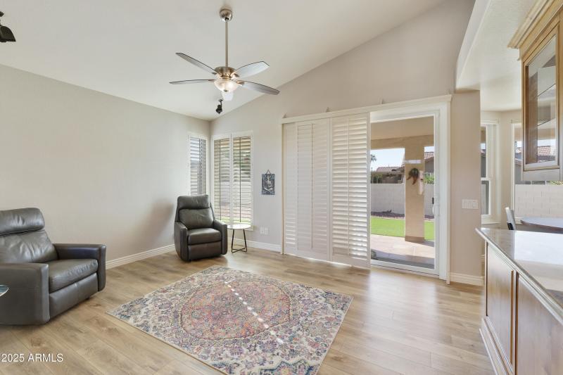 Family Room with patio access