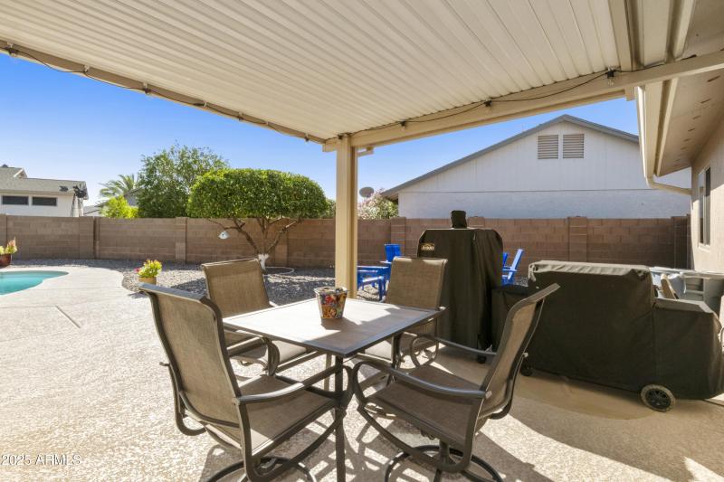 Covered Back Patio Area