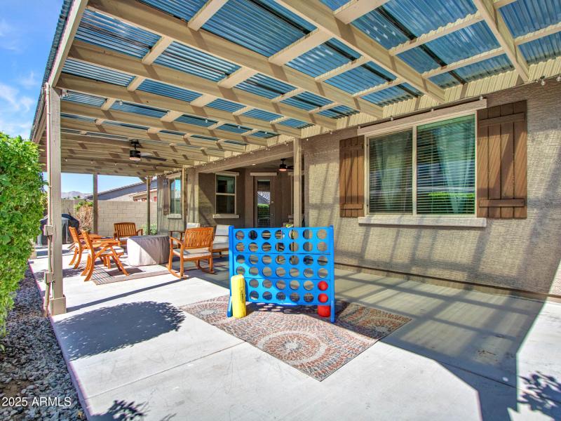 Covered patio