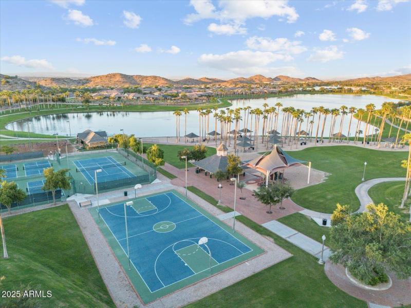 Sports Courts : Lake - Drone