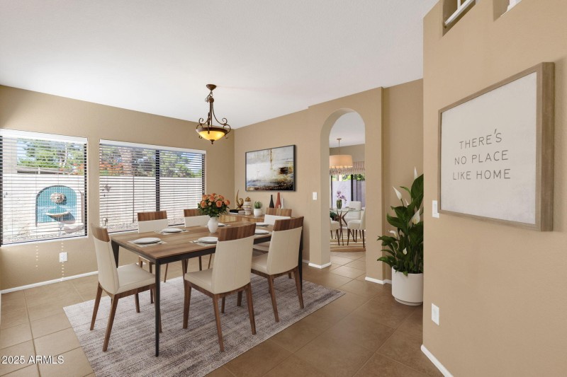 Formal dining furnished