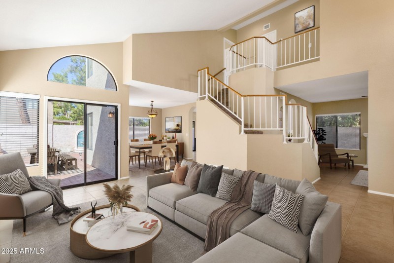 Living room furnished