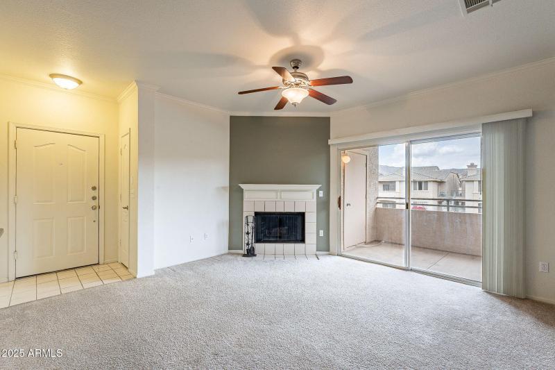 Living Room with Fireplace