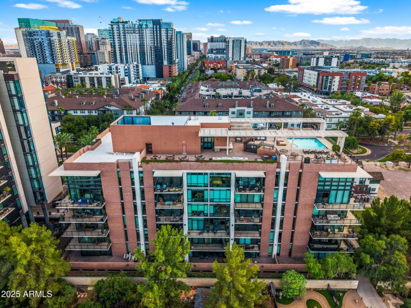 Aerial View facing South