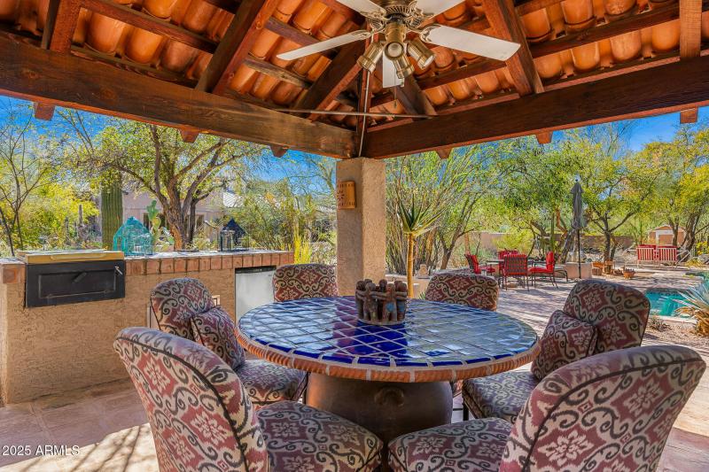 outdoor lounge and bbq