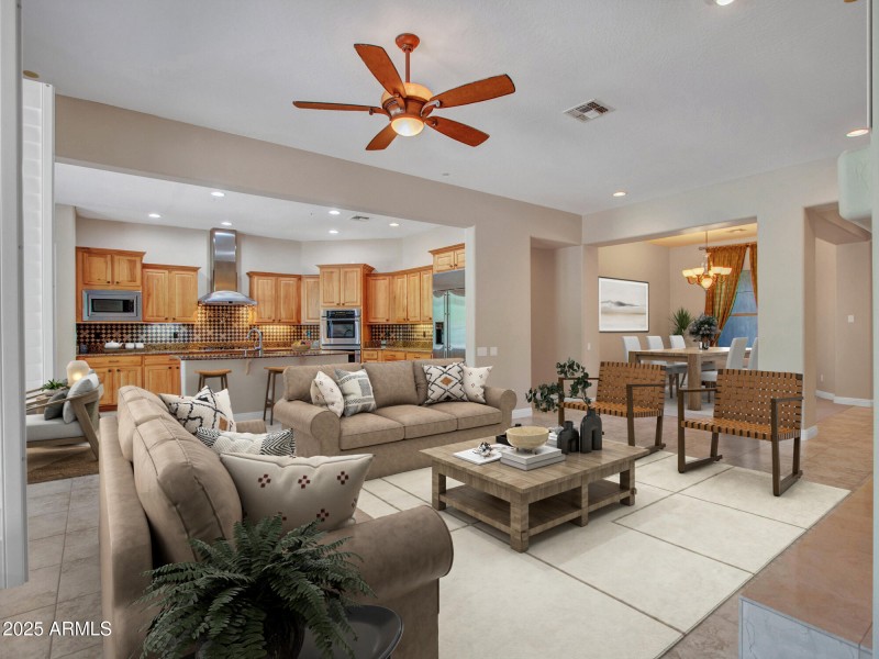 Virtually Staged Great Room