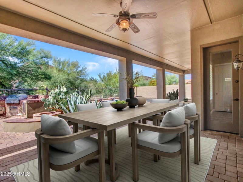 Virtually Staged Back Patio