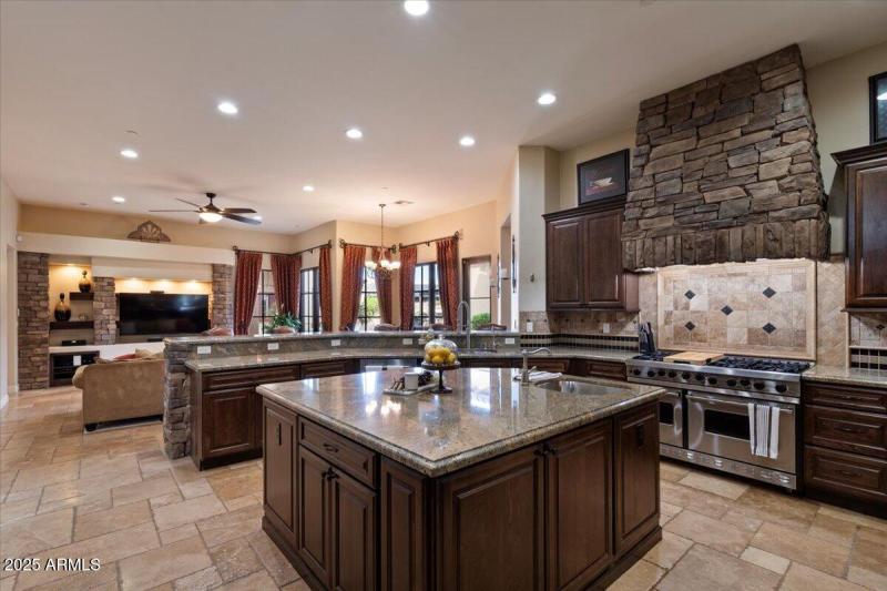 Gourmet Kitchen with Island