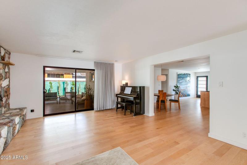 Expansive Living Room | Fireplace