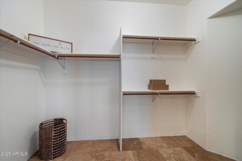 Spacious master closet