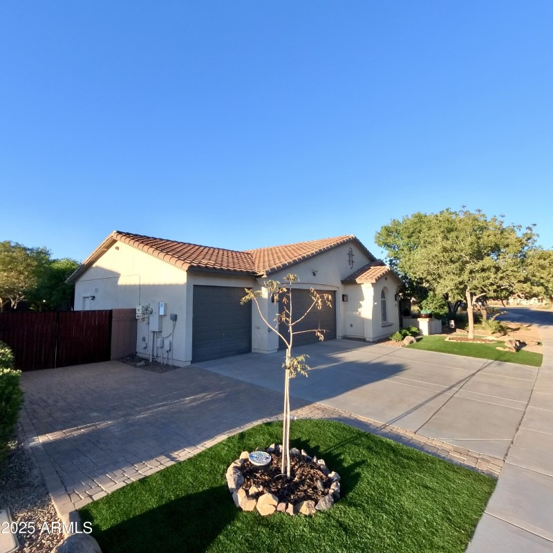 Three car garage front 4