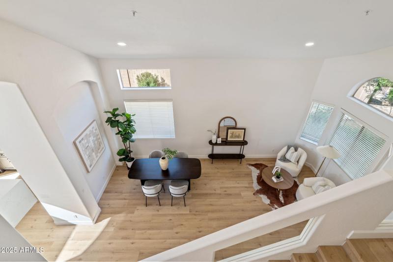 Upstair to Living/Dining