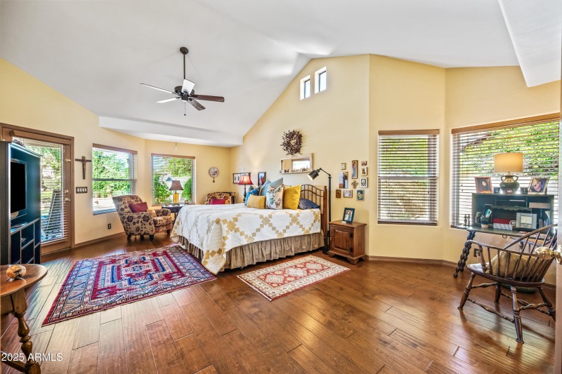 Primary Bedroom with large sitting area