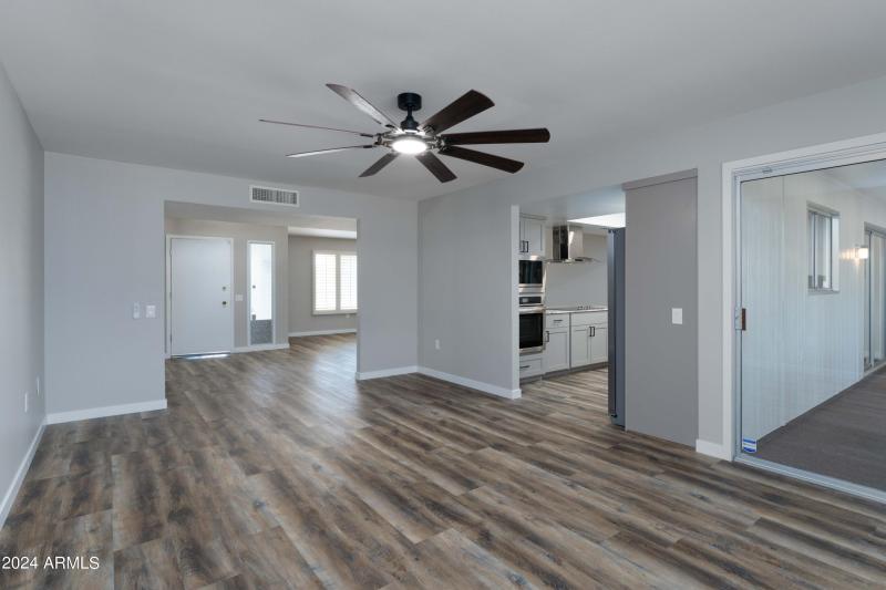 Open Floor Plan Living and Kitchen