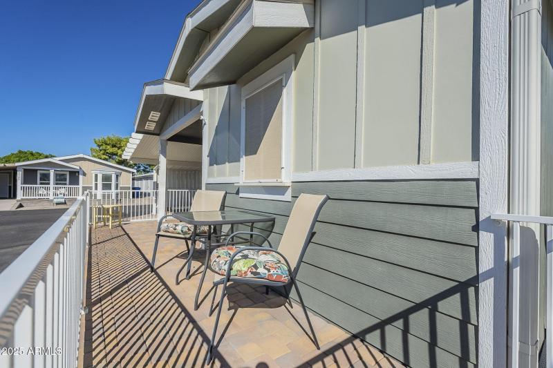 Pavered expanded Front Patio