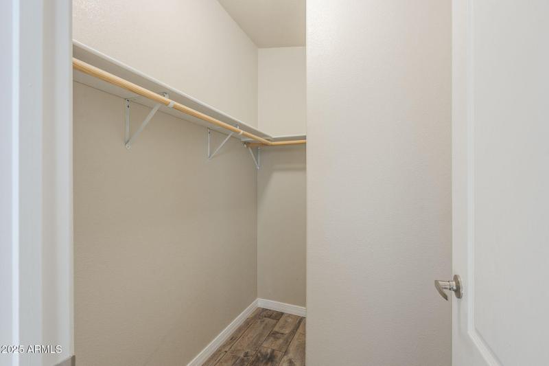 Guest bedroom walk-in closet