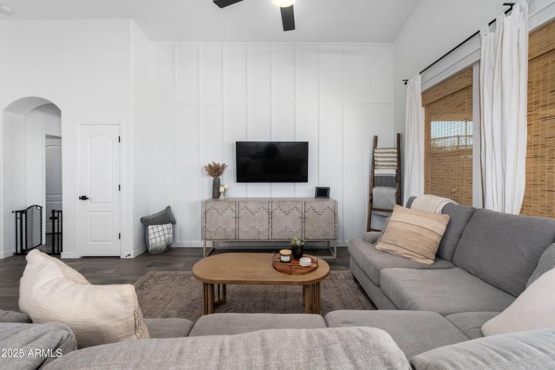 Living room view from dining room