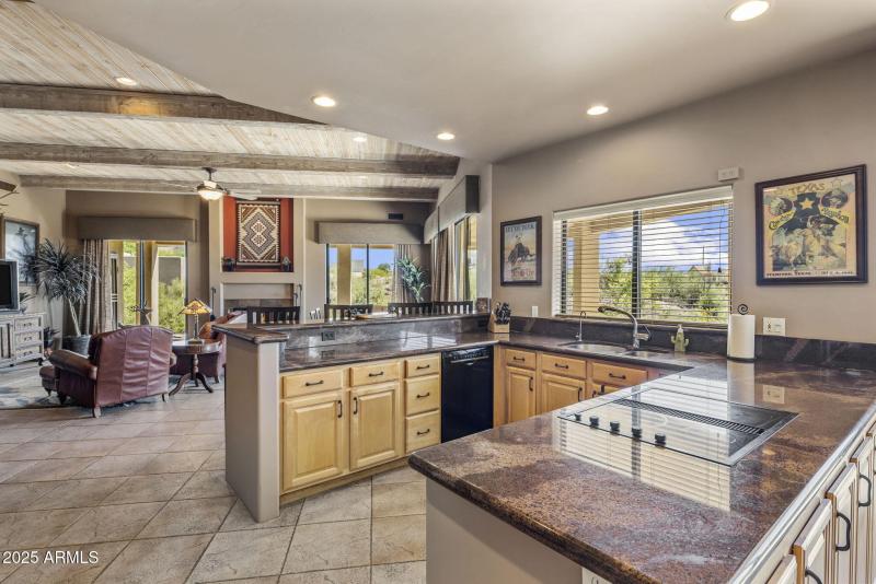 Kitchen towards great room