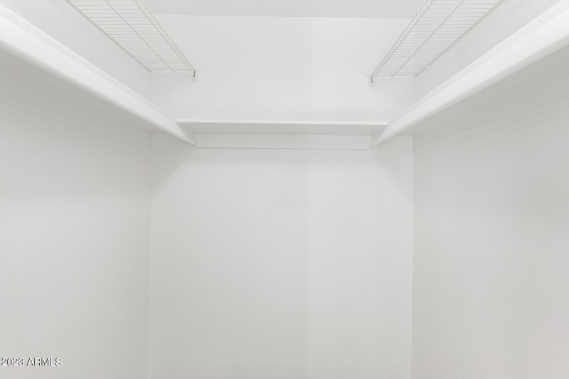 Guest bedroom walk in closet