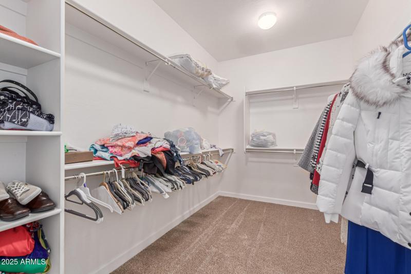 Huge walk in Primary closet