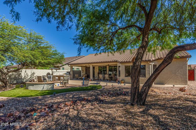 Fully enclosed backyard