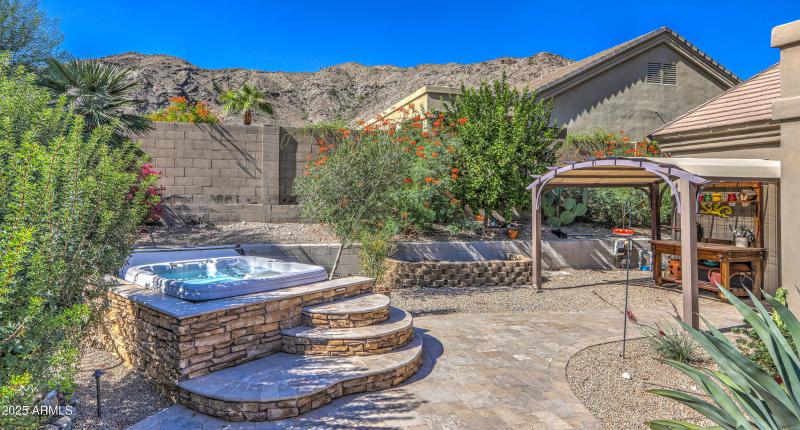 Spa and Planting Pergola