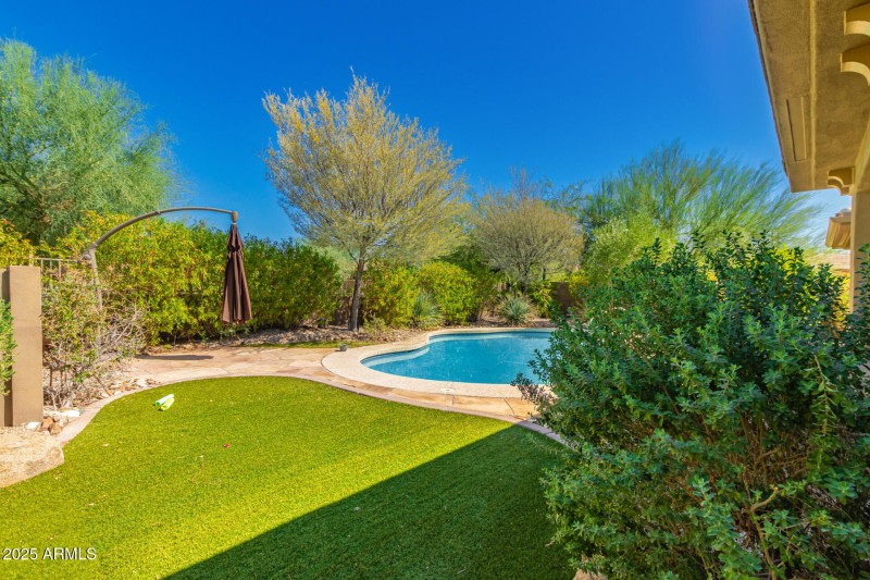 backyard w/ no neighbors behind