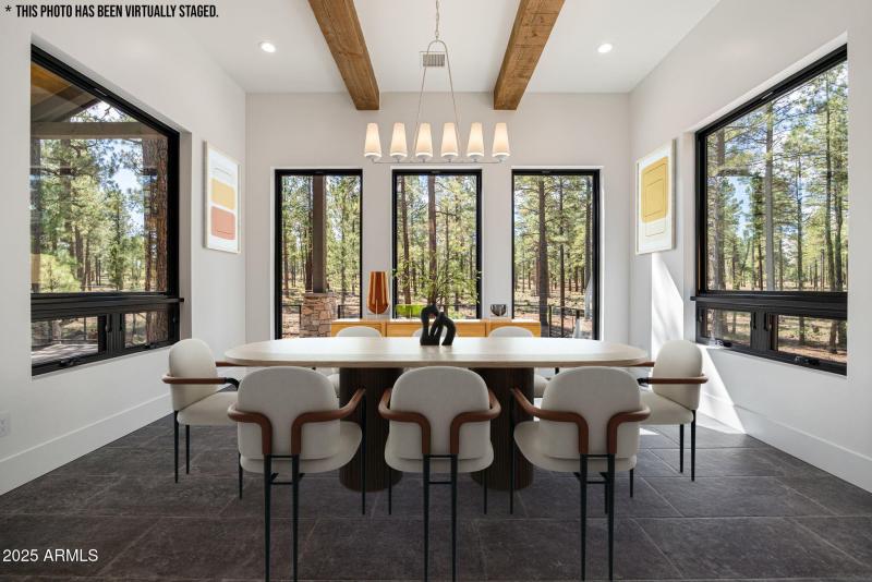 Digitally Staged Dining Room