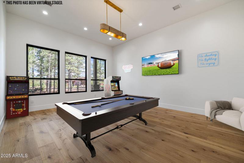 Digitally Staged Bonus/Game Room