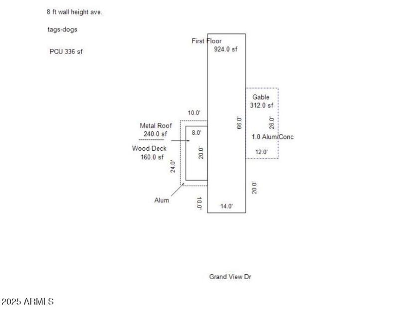 building sketch 3556 E Grand View