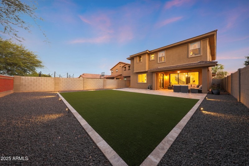 Very private backyard