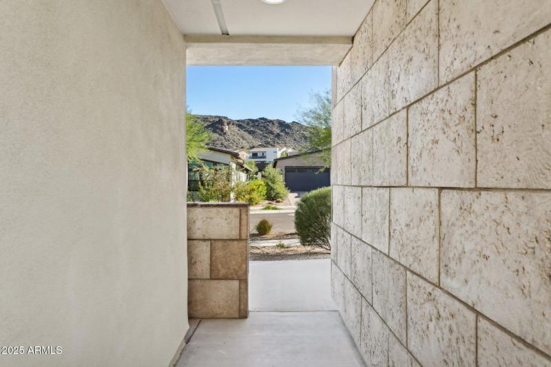 Mountain views out front