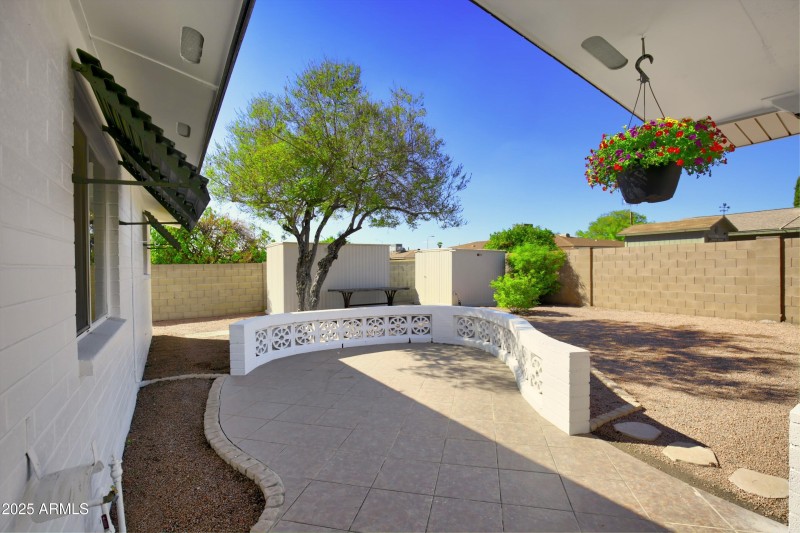 Large patio for entertaining