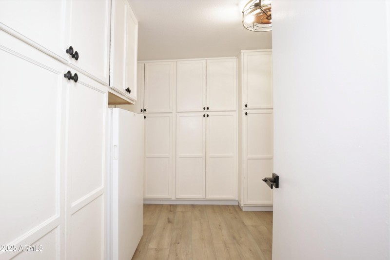 Massive storage in laundry room