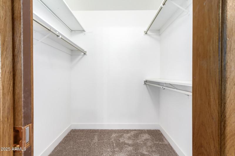 Large master walk-in closet