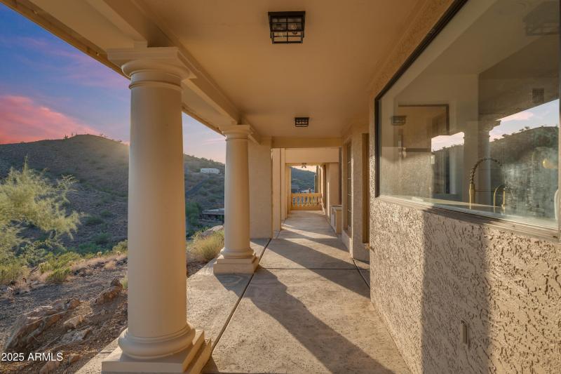 Covered Patio Outside Kitchen Window
