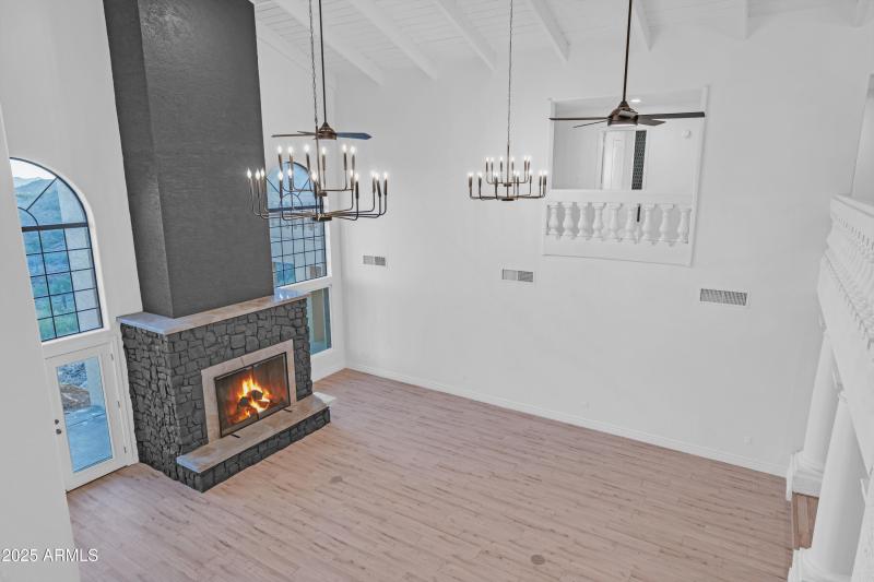 2nd Floor looking down at living room