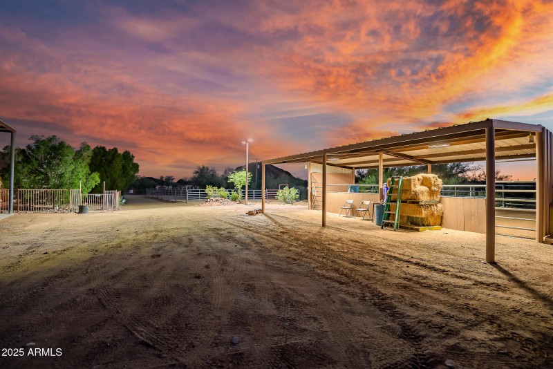 HORSE STALLS FACING SOUTH