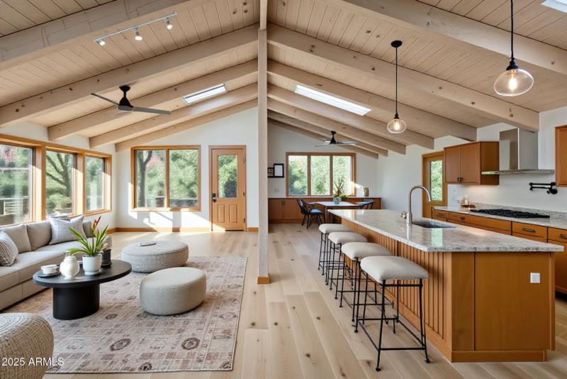 Upper - Great Room AI staging