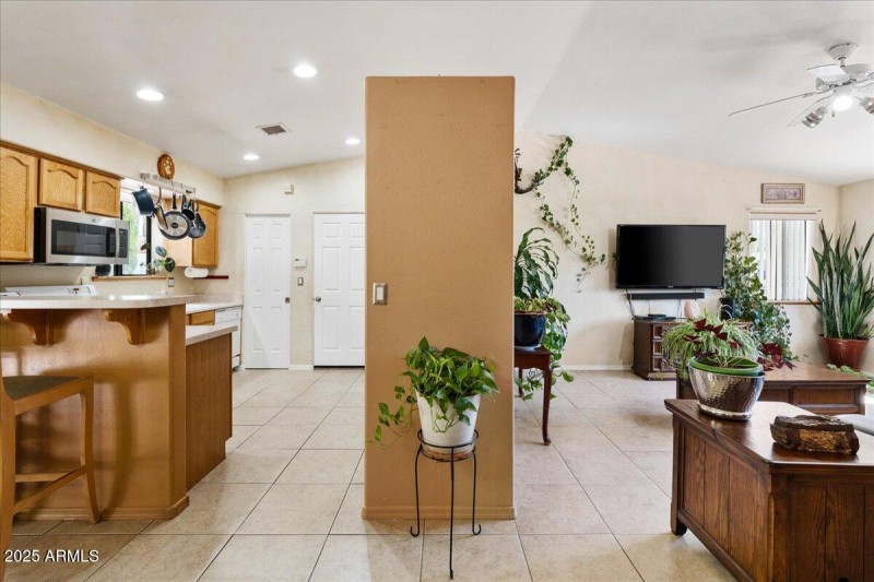 Kitchen & Living Room