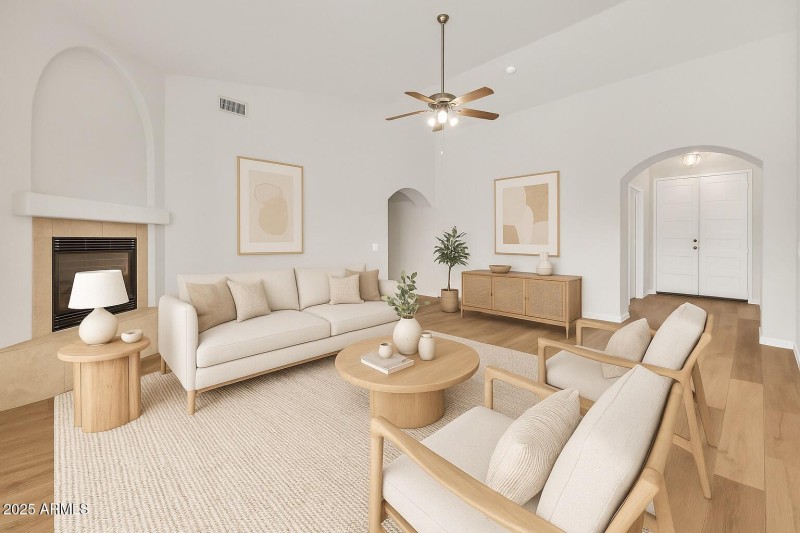 Serene Neutral Living Room Design