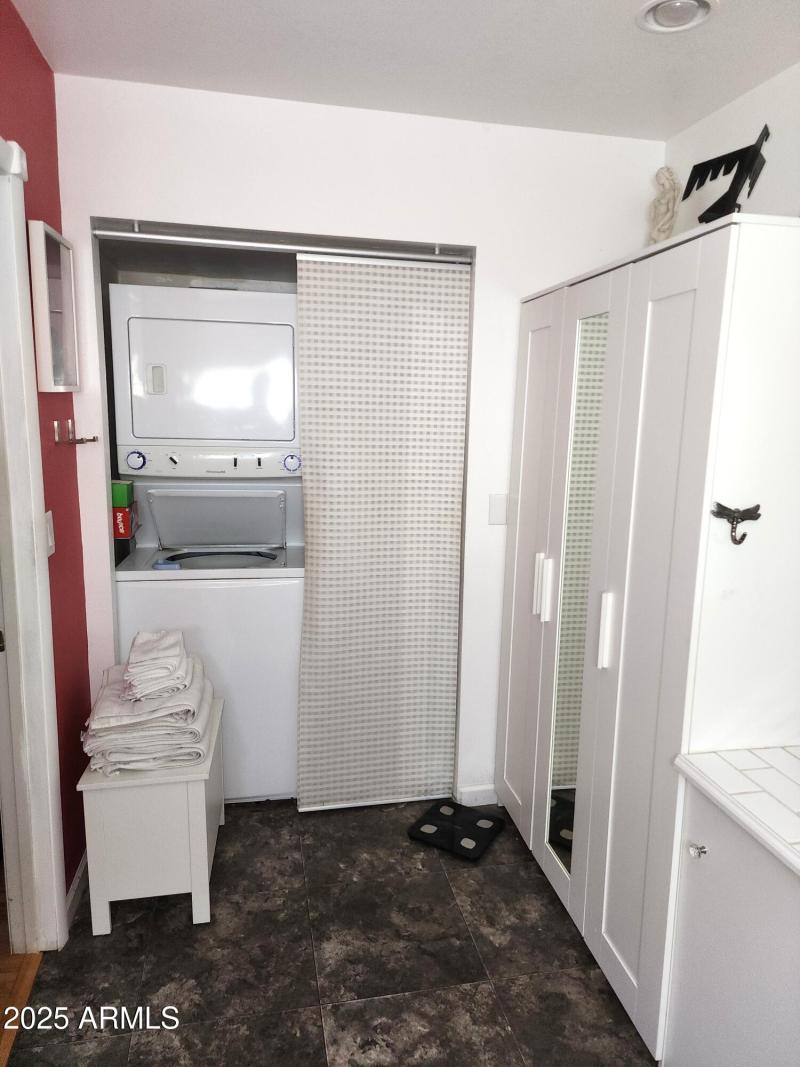 50. A seperate stack washer and dryer in