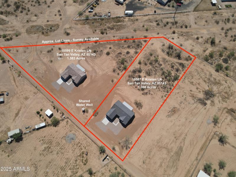 AERIAL VIEW OF BOTH HOUSES