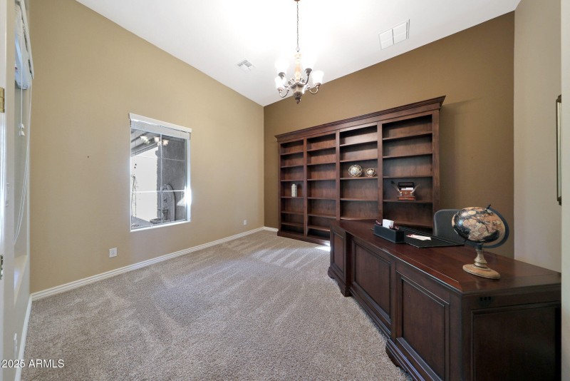 Huge office with french doors