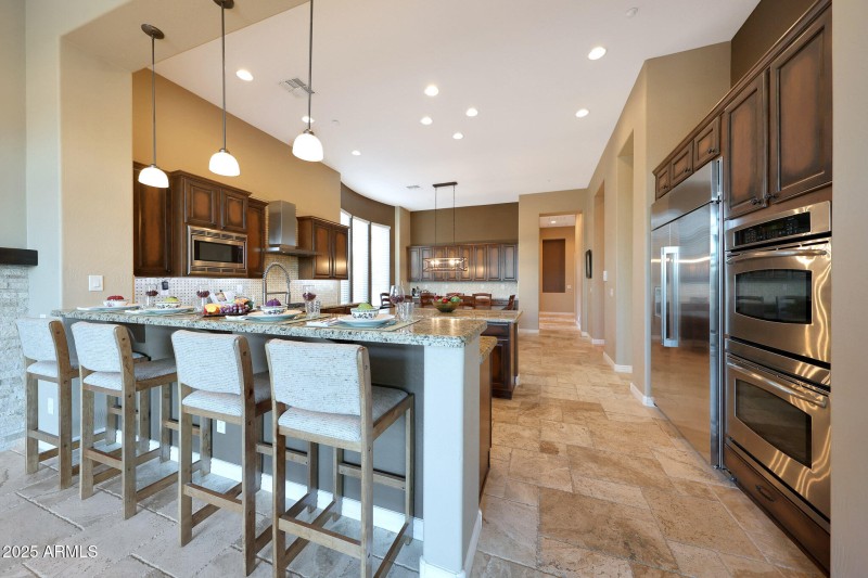 Casual countertop dining