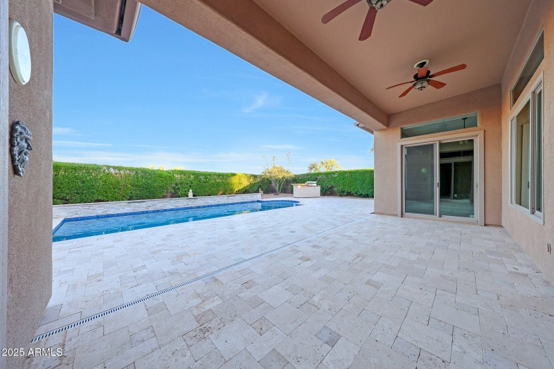 Supervise pool activities from the shade