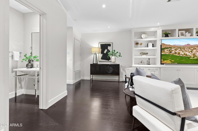 Bar and powder rm in game room