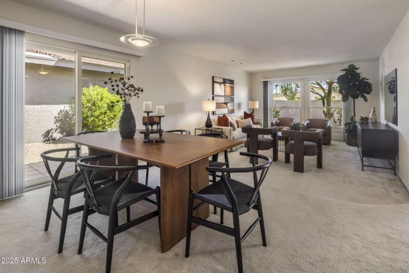 Dining Area & Living Room