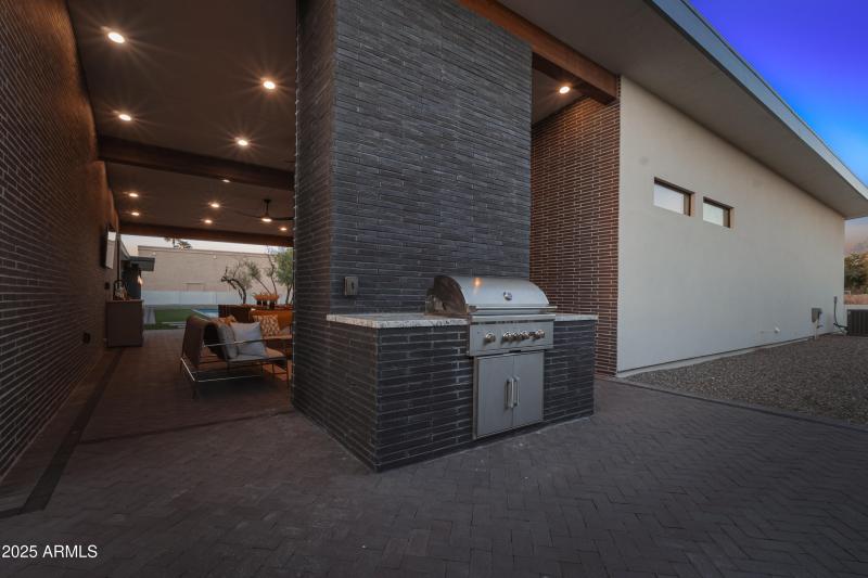 Outdoor BBQ Courtyard