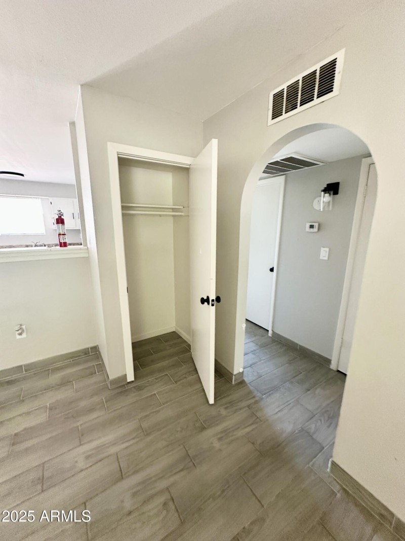 View toward entry into bedroom area